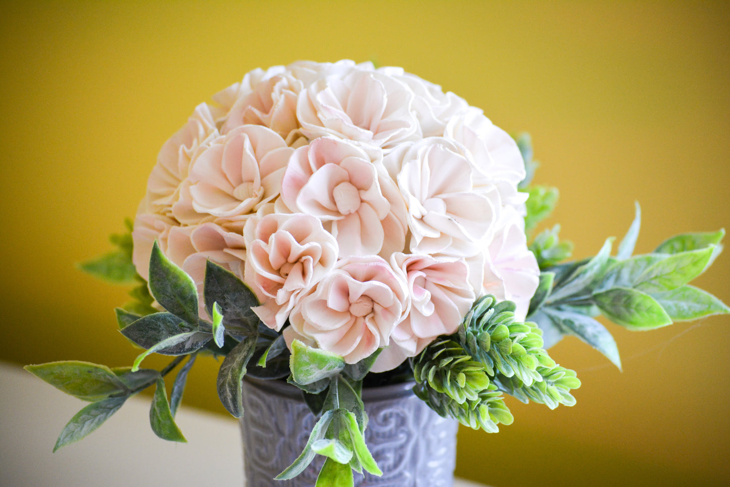 White and Pink Hydrangea