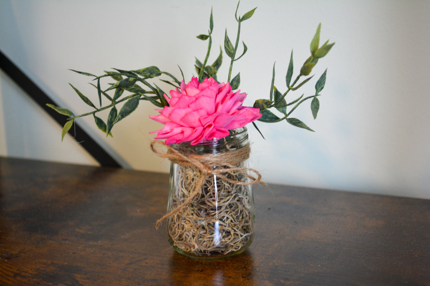 Single Flower in Mini Glass Jar 1